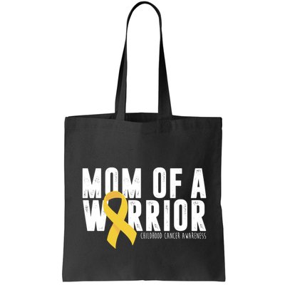 Mom Of A Warrior Childhood Cancer Awareness Bag