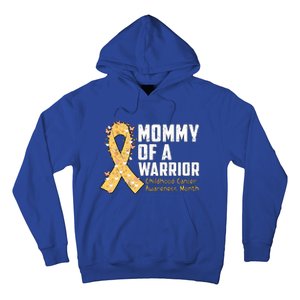 Mommy Of A Warrior Hood Cancer Awareness Cute Gift Hoodie