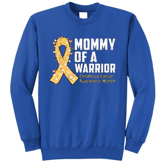 Mommy Of A Warrior Hood Cancer Awareness Cute Gift Sweatshirt