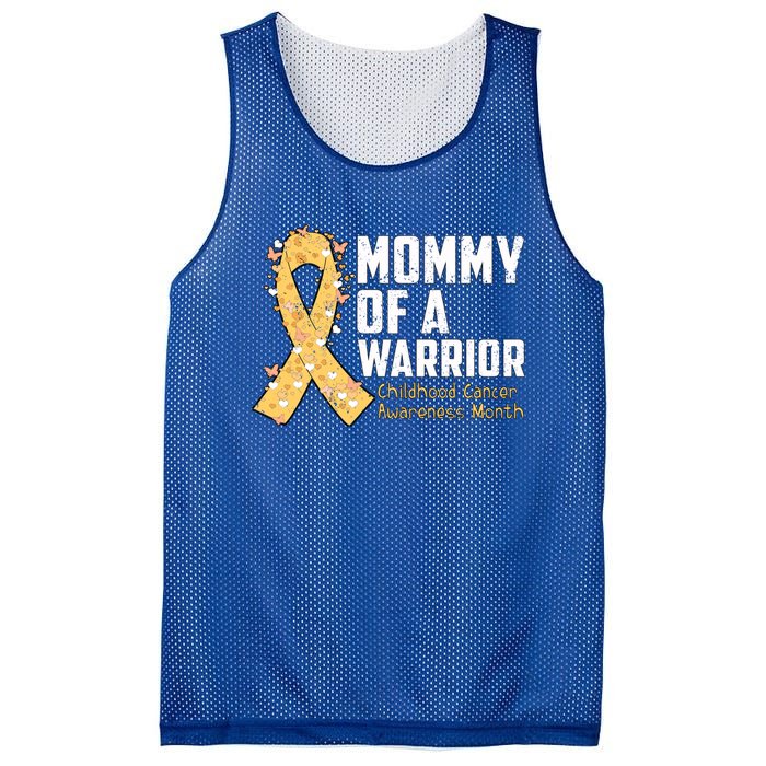 Mommy Of A Warrior Hood Cancer Awareness Cute Gift Mesh Reversible Basketball Jersey Tank