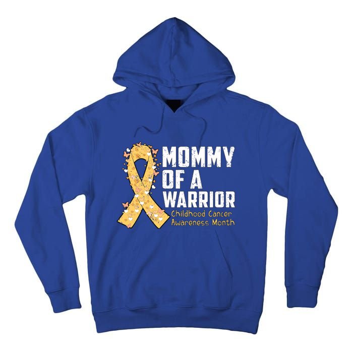 Mommy Of A Warrior Hood Cancer Awareness Cute Gift Tall Hoodie