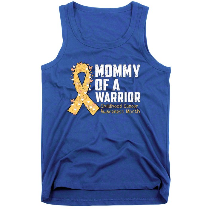 Mommy Of A Warrior Hood Cancer Awareness Cute Gift Tank Top