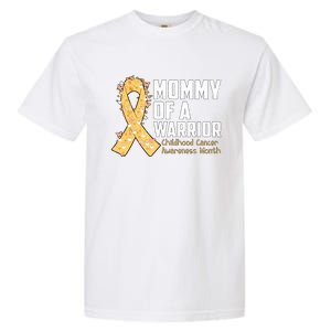 Mommy Of A Warrior Hood Cancer Awareness Cute Gift Garment-Dyed Heavyweight T-Shirt