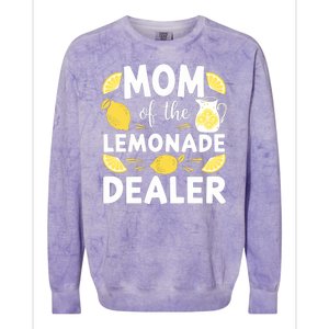 Mom Of A Lemonade Dealer Summer Drink Funny Lemonade Stand Lemonade Mom Colorblast Crewneck Sweatshirt