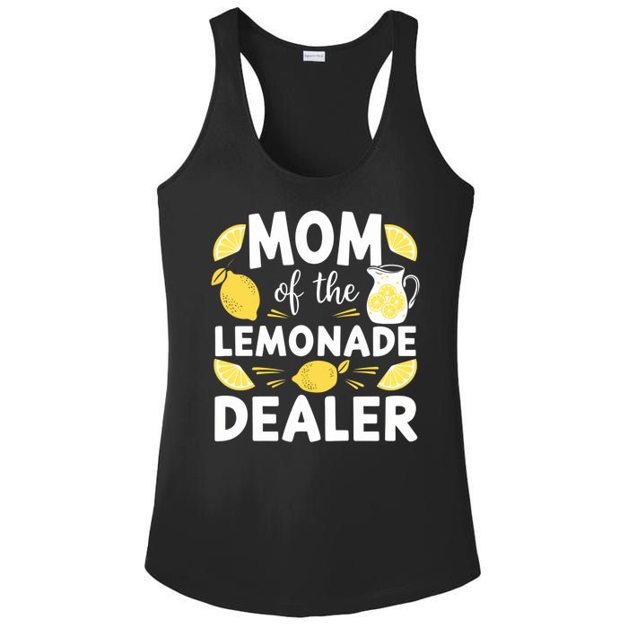 Mom Of A Lemonade Dealer Summer Drink Funny Lemonade Stand Lemonade Mom Ladies PosiCharge Competitor Racerback Tank