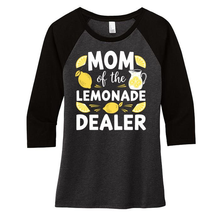 Mom Of A Lemonade Dealer Summer Drink Funny Lemonade Stand Lemonade Mom Women's Tri-Blend 3/4-Sleeve Raglan Shirt