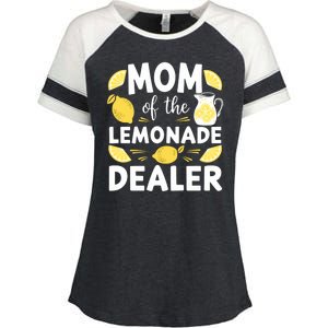 Mom Of A Lemonade Dealer Summer Drink Funny Lemonade Stand Lemonade Mom Enza Ladies Jersey Colorblock Tee