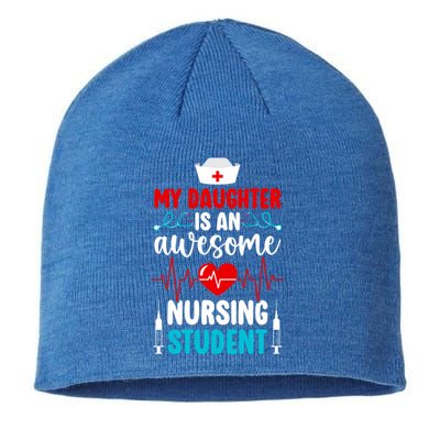 Mom Of A Nursing Student Mother Future Nurse Mom Gift Sustainable Beanie