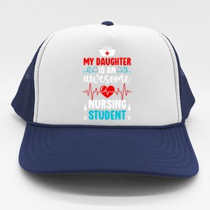 Mom Of A Nursing Student Mother Future Nurse Mom Gift Trucker Hat