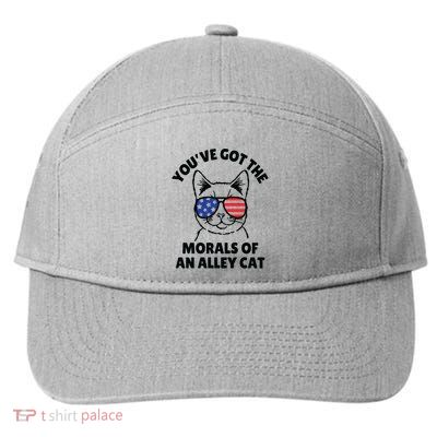 Morals Of An Alley Cat Funny Election Debate 7-Panel Snapback Hat