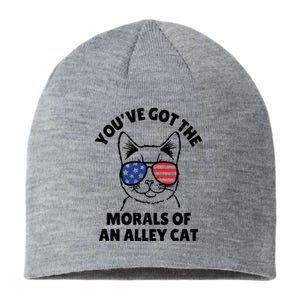 Morals Of An Alley Cat Funny Election Debate Sustainable Beanie