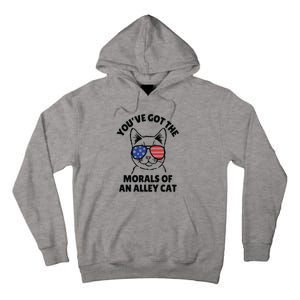 Morals Of An Alley Cat Funny Election Debate Tall Hoodie