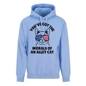 Morals Of An Alley Cat Funny Election Debate Unisex Surf Hoodie