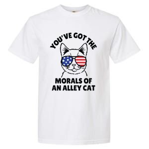 Morals Of An Alley Cat Funny Election Debate Garment-Dyed Heavyweight T-Shirt