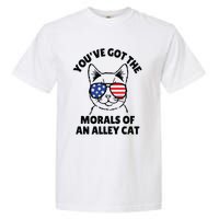 Morals Of An Alley Cat Funny Election Debate Garment-Dyed Heavyweight T-Shirt