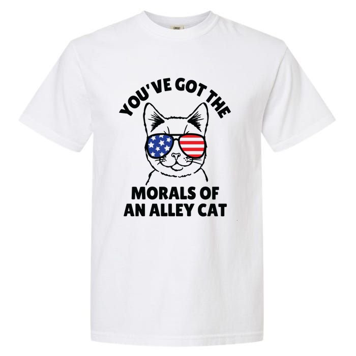 Morals Of An Alley Cat Funny Election Debate Garment-Dyed Heavyweight T-Shirt