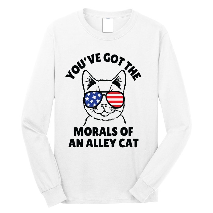 Morals Of An Alley Cat Funny Election Debate Long Sleeve Shirt