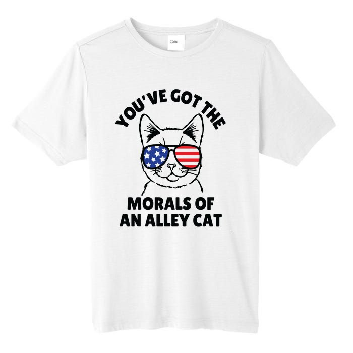 Morals Of An Alley Cat Funny Election Debate Tall Fusion ChromaSoft Performance T-Shirt