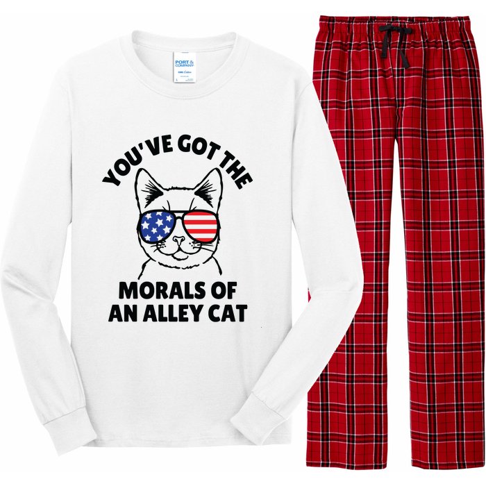 Morals Of An Alley Cat Funny Election Debate Long Sleeve Pajama Set