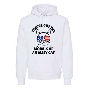 Morals Of An Alley Cat Funny Election Debate Premium Hoodie