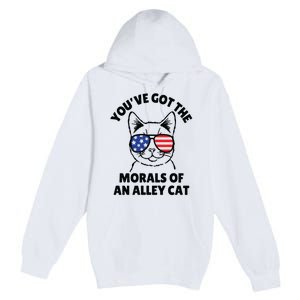 Morals Of An Alley Cat Funny Election Debate Premium Pullover Hoodie