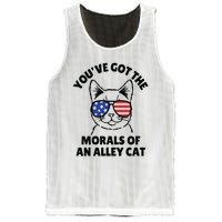 Morals Of An Alley Cat Funny Election Debate Mesh Reversible Basketball Jersey Tank