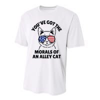 Morals Of An Alley Cat Funny Election Debate Performance Sprint T-Shirt