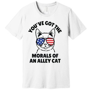 Morals Of An Alley Cat Funny Election Debate Premium T-Shirt