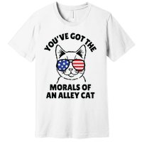 Morals Of An Alley Cat Funny Election Debate Premium T-Shirt