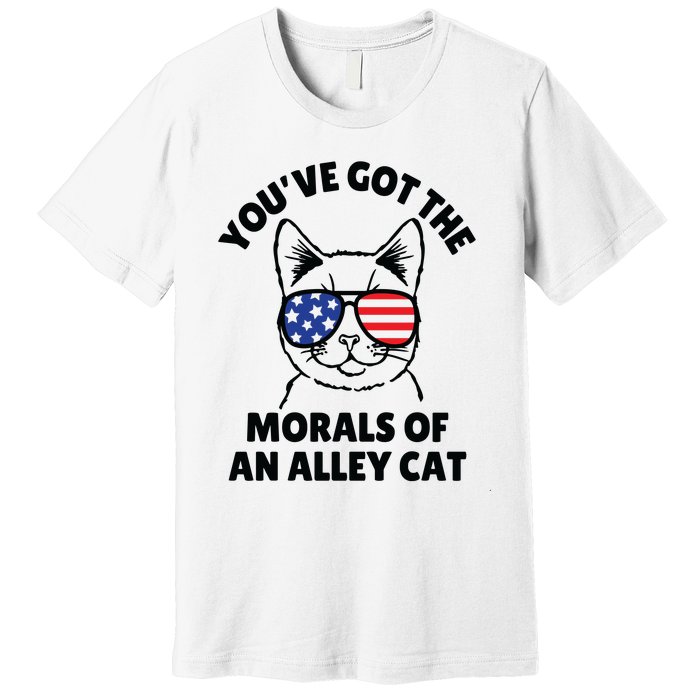 Morals Of An Alley Cat Funny Election Debate Premium T-Shirt