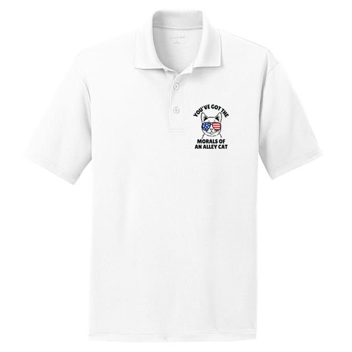 Morals Of An Alley Cat Funny Election Debate PosiCharge RacerMesh Polo