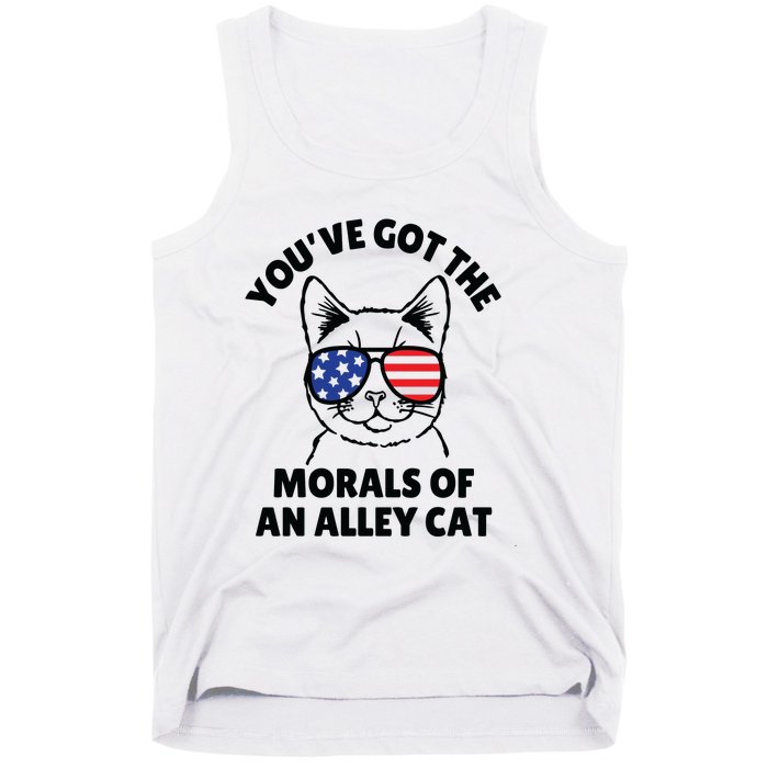 Morals Of An Alley Cat Funny Election Debate Tank Top