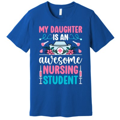 Mom Of A Nursing Student Mother Future Nurse Mom Gift Premium T-Shirt