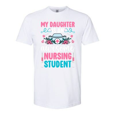 Mom Of A Nursing Student Mother Future Nurse Mom Gift Softstyle CVC T-Shirt