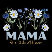 Mama Of A Little Wildflower Boho Floral Flowers Mothers Day Drawstring Bag