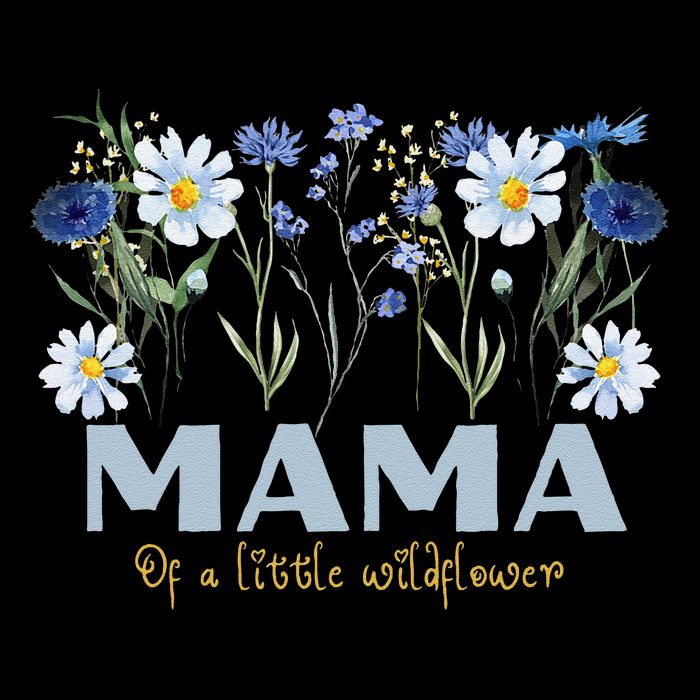 Mama Of A Little Wildflower Boho Floral Flowers Mothers Day Drawstring Bag