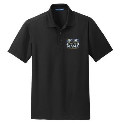 Mama Of A Little Wildflower Boho Floral Flowers Mothers Day Dry Zone Grid Polo