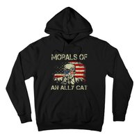 Morals Of An Ally Cat Trump Biden Debate Hoodie