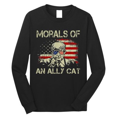 Morals Of An Ally Cat Trump Biden Debate Long Sleeve Shirt