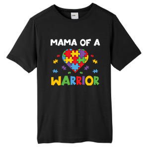 Mama Of A Warrior Family Mom World Autism Awareness Day Cute Gift Tall Fusion ChromaSoft Performance T-Shirt