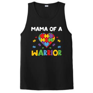 Mama Of A Warrior Family Mom World Autism Awareness Day Cute Gift PosiCharge Competitor Tank