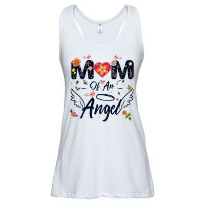 Mom Of An Angel Proud Mama Mommy Mom Mother Cute Mothers Day Great Gift Ladies Essential Flowy Tank