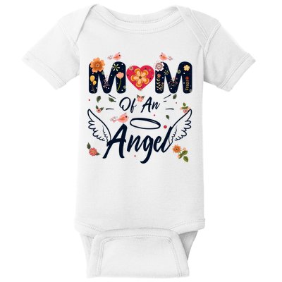 Mom Of An Angel Proud Mama Mommy Mom Mother Cute Mothers Day Great Gift Baby Bodysuit