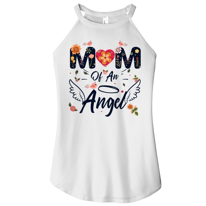 Mom Of An Angel Proud Mama Mommy Mom Mother Cute Mothers Day Great Gift Women's Perfect Tri Rocker Tank