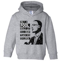 Malcolm Only A Fool Would Let His Enemy Teach His Children Toddler Hoodie