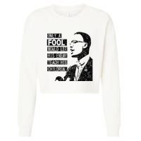 Malcolm Only A Fool Would Let His Enemy Teach His Children Cropped Pullover Crew