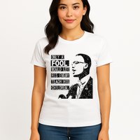 Malcolm Only A Fool Would Let His Enemy Teach His Children Womens T-Shirt