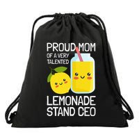 Mom Of A Lemonade Stand Lemonade Drawstring Bag