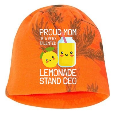 Mom Of A Lemonade Stand Lemonade Kati - Camo Knit Beanie