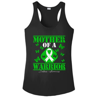 Mother Of A Scoliosis Warrior Vintage Scoliosis Awareness Gift Ladies PosiCharge Competitor Racerback Tank